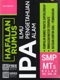 Hafalan Rumus IPA SMP/Mts Kelas VII, VIII, IX